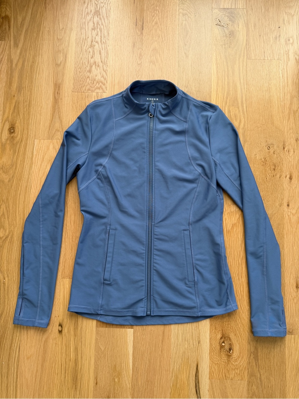 Kensis Women’s Slate Blue Zip-Front Athletic Jacket - Size S